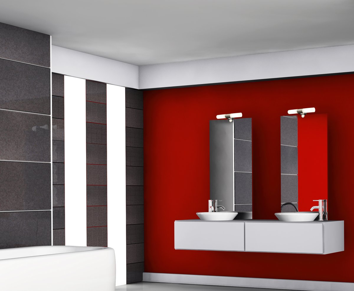 Cosenza 12cm Cromo lámpara de baño De Aneta Lighting - El enchufe situado en la parte inferior de la lámpara se utiliza para conectar secadores de pelo, máquinas de afeitar y similares.