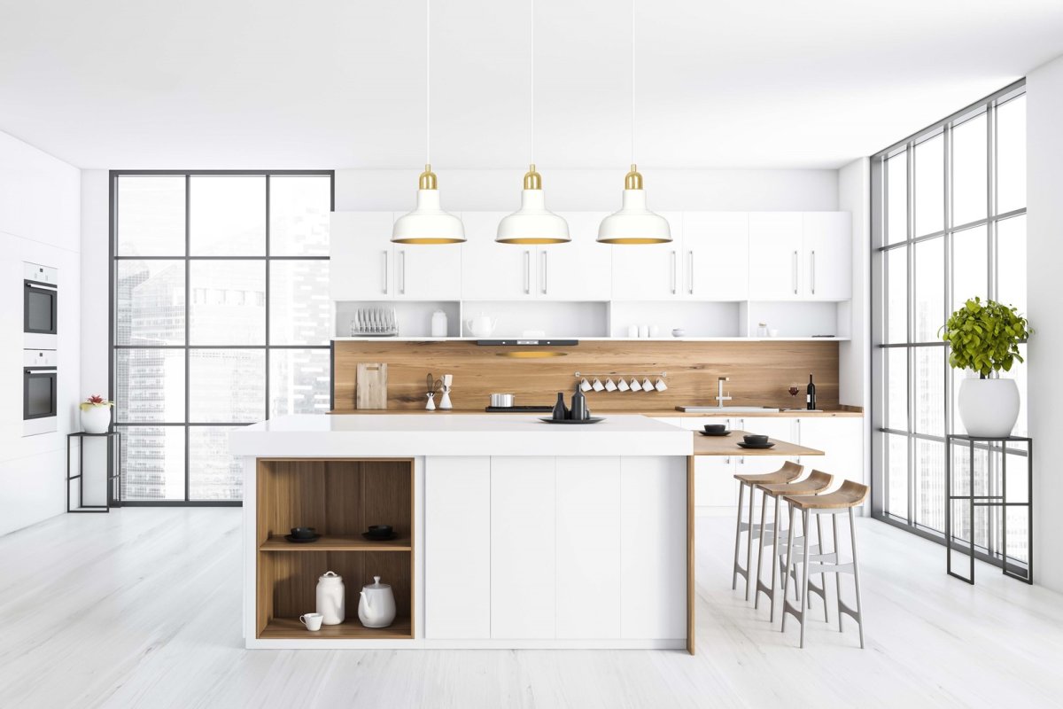 Ibor 72cm Blanco Lámpas de techo De Emibig Lighting - La lámpara cuenta con pantallas metálicas abiertas, lo que le permite iluminar eficazmente incluso habitaciones grandes.
