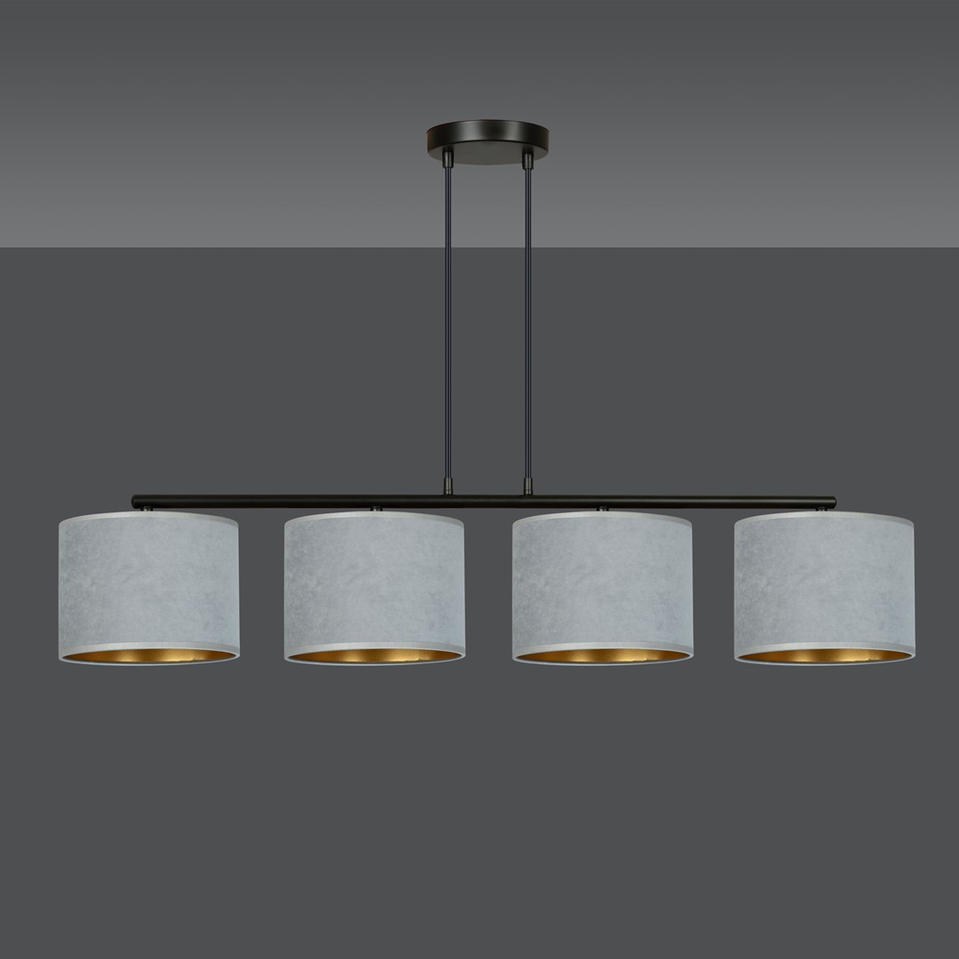 Hilde 100cm Gris Lámpas de techo De Emibig Lighting - La construcci&oacute;n simple y la elegante combinaci&oacute;n de colores hacen de Hilde una opci&oacute;n vers&aacute;til que se adapta a muchas habitaciones y estilos diferentes.