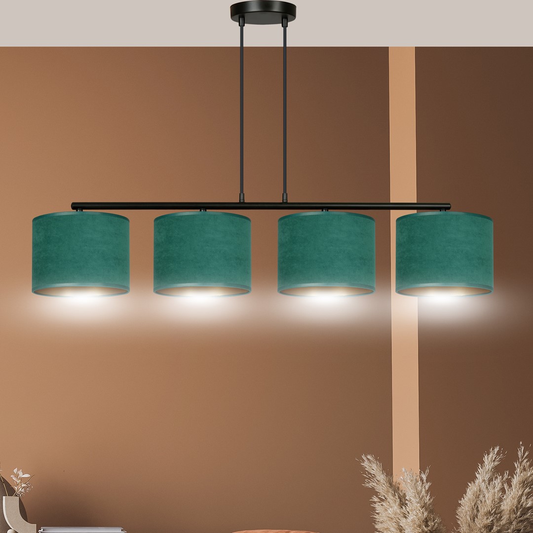 Hilde 100cm Verde Lámpas de techo De Emibig Lighting - La construcci&oacute;n simple y la elegante combinaci&oacute;n de colores hacen de Hilde una opci&oacute;n vers&aacute;til que se adapta a muchas habitaciones y estilos diferentes.