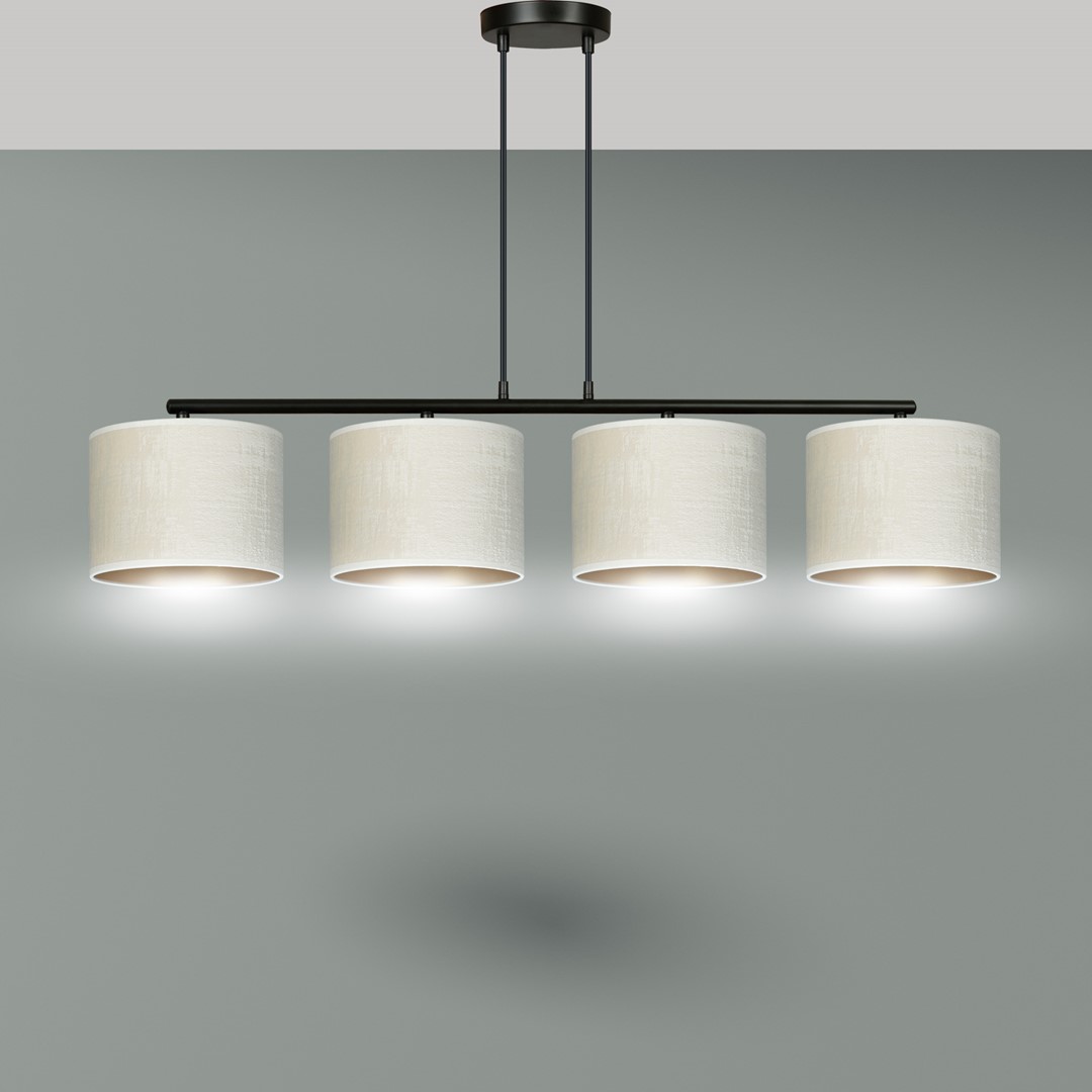 Hilde 100cm Beige Lámpas de techo De Emibig Lighting - La construcci&oacute;n simple y la elegante combinaci&oacute;n de colores hacen de Hilde una opci&oacute;n vers&aacute;til que se adapta a muchas habitaciones y estilos diferentes.