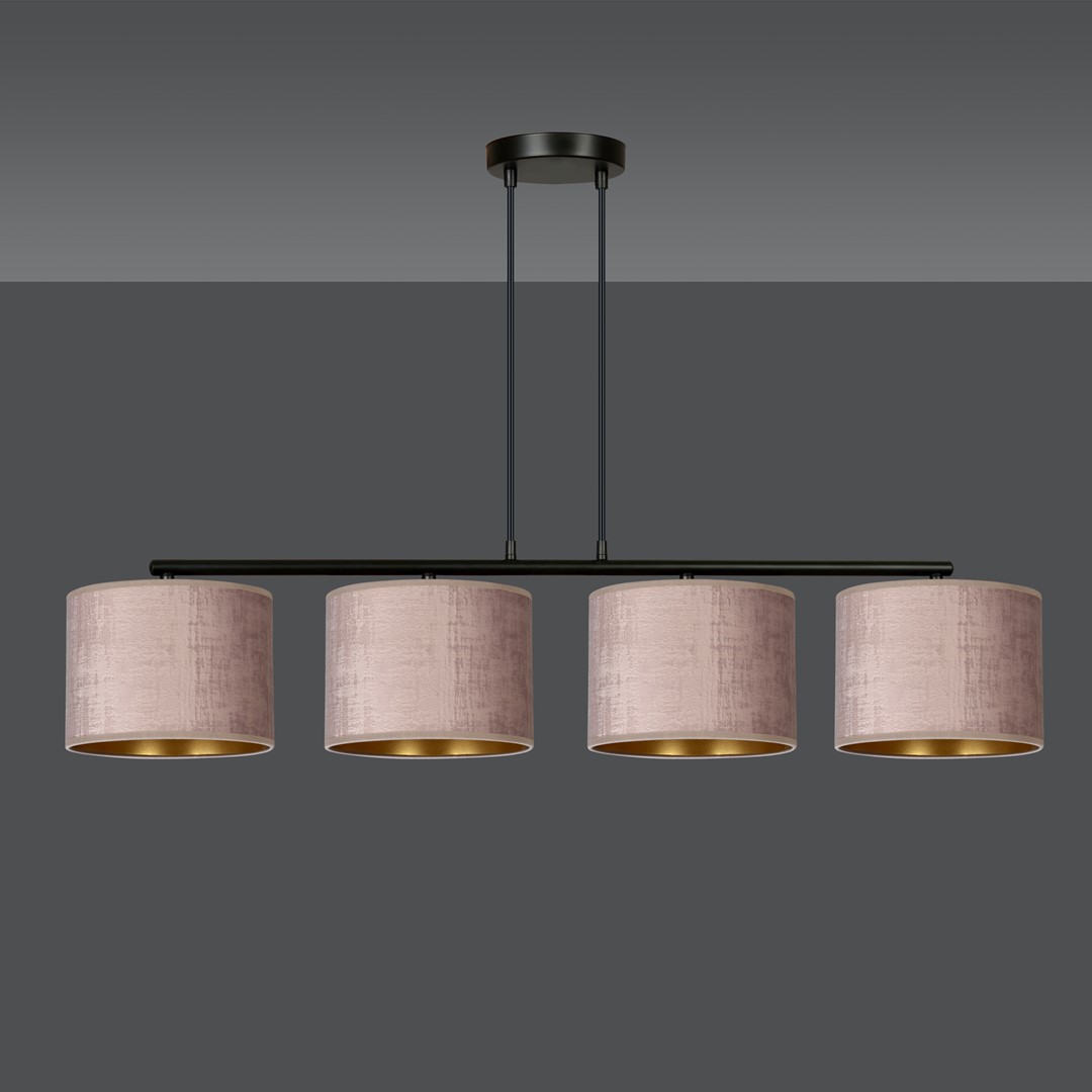 Hilde 100cm Rosa Lámpas de techo De Emibig Lighting - La construcci&oacute;n simple y la elegante combinaci&oacute;n de colores hacen de Hilde una opci&oacute;n vers&aacute;til que se adapta a muchas habitaciones y estilos diferentes.