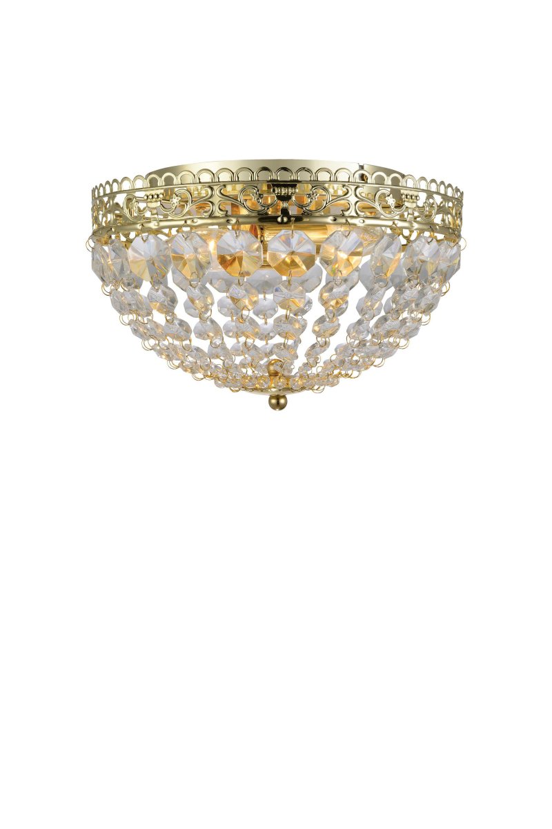 Saxholm Ø27 Oro lámpara de baño De Markslöjd - Con un diámetro de 27 cm, se convierte rápidamente en el centro de atención de la estancia y añade un toque de lujo a su interior.