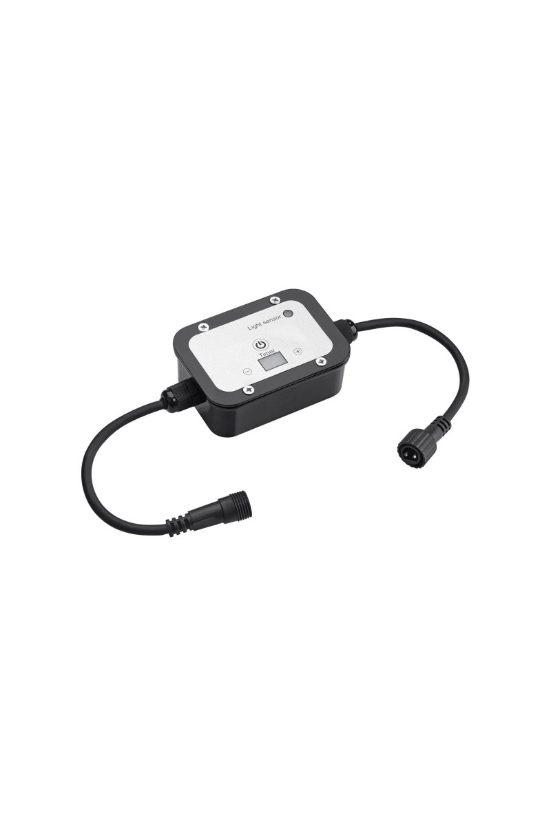 Sensor De Luz/Temporizador Negro Garden 24 De Markslöjd - Garden 24 tiene un grado de protecci&oacute;n IP44 y es adecuado para iluminaci&oacute;n de jardines y exteriores que podr&aacute;s instalar f&aacute;cilmente.