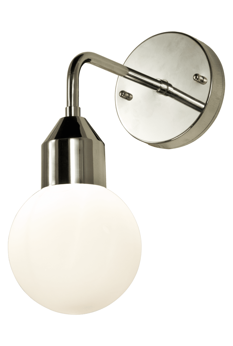 Florens Ø12 Cromo lámpara de baño De Aneta Lighting - Perfecta para instalar sobre un espejo o en pareja a ambos lados para una iluminación uniforme y funcional.