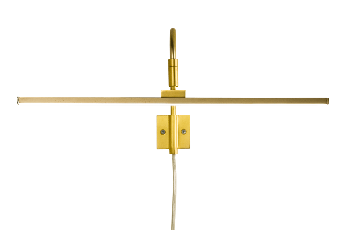 Miro 40cm Oro De Aneta Lighting - La luz LED blanca cálida integrada proporciona 450 lúmenes y tiene una vida útil de 50.