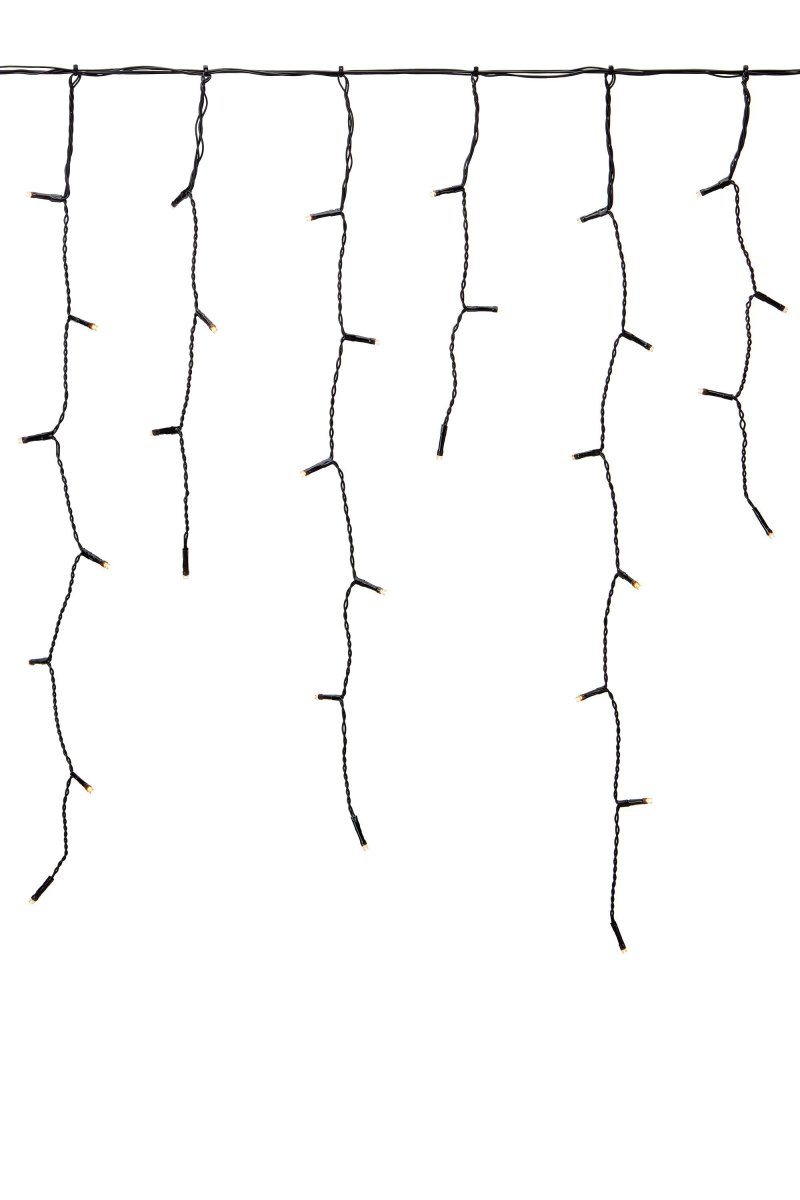 Guirnalda De Luces En Forma De Carámbanos 3m Negro Garden 24 De Markslöjd - La cadena de luces tiene una longitud de 3,1 metros, es ensamblable y tiene clasificaci&oacute;n IP44, por lo que es adecuada para uso en exteriores.