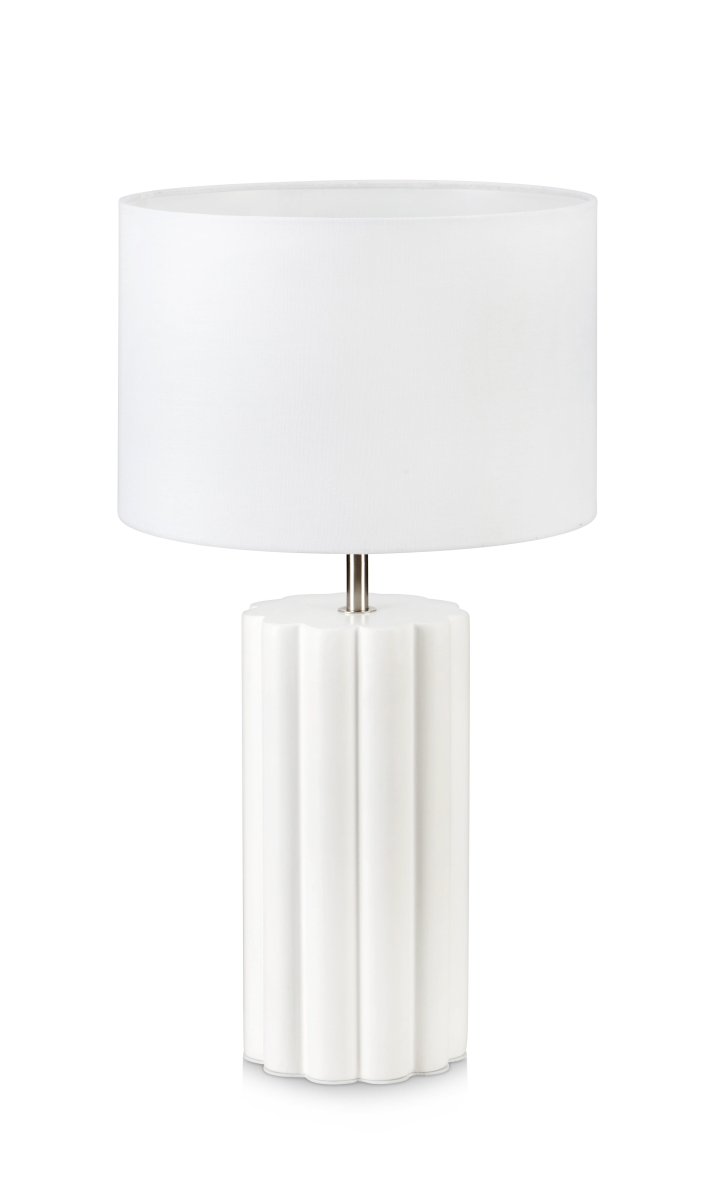 Imagen ampliada de Column 44cm Blanco lámpara de mesa De Markslöjd - ¡Crea un ambiente armonioso y añade un toque de iluminación sofisticada a tu hogar con esta hermosa lámpara de mesa!