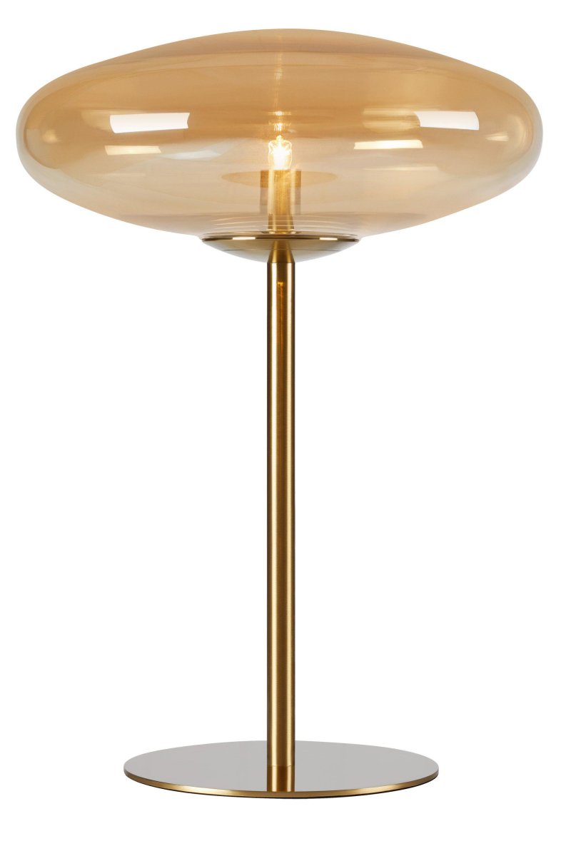 Locus 40cm Latón lámpara de mesa De Markslöjd - Las formas redondas y suaves de la l&aacute;mpara y su elegante base de metal de color lat&oacute;n le dan un aspecto moderno que realza cualquier superficie.