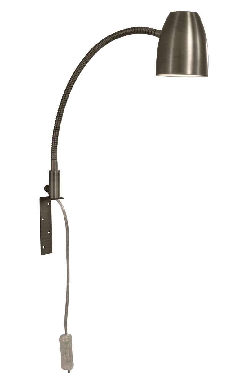 Sandnes Estaño lámpara de lectura De Aneta Lighting - Sandnes es la lámpara de noche perfecta para montar en el cabecero.