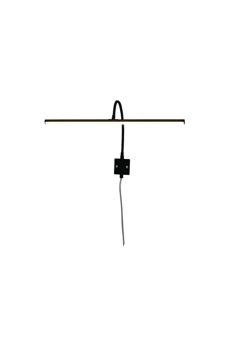Miro 40cm Negro De Aneta Lighting - Miro tiene un LED integrado que se puede ajustar mediante un regulador de intensidad en el cable, aproximadamente a un metro de la base de la lámpara.