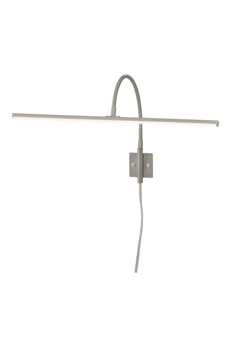 Miro 40cm Acero De Aneta Lighting - Miro tiene una fuente de luz LED integrada de 5W y emite una luz blanca cálida con un máximo de 450 lúmenes.