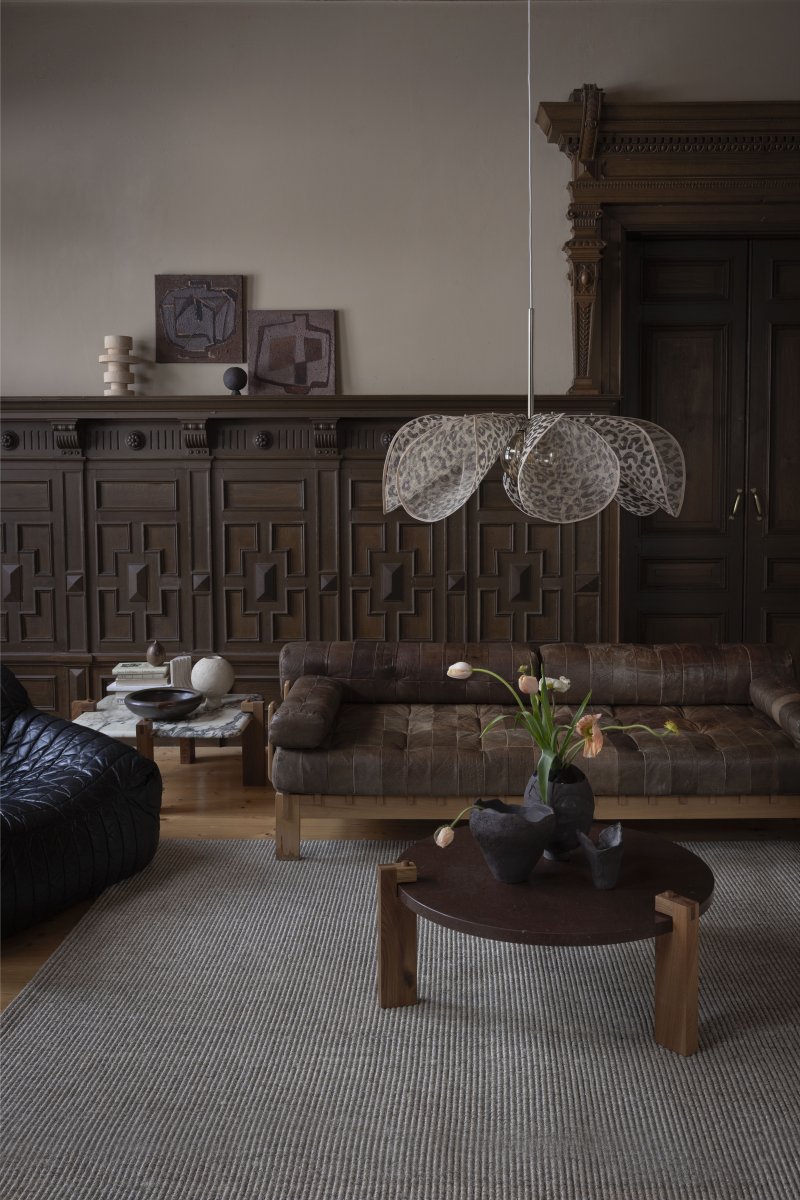 Styrka Ø75 Multicolor Lámpas de techo De Markslöjd - La fibra de pl&aacute;tano es un material natural y, por lo tanto, presenta un aspecto vibrante con variaciones de color y forma.