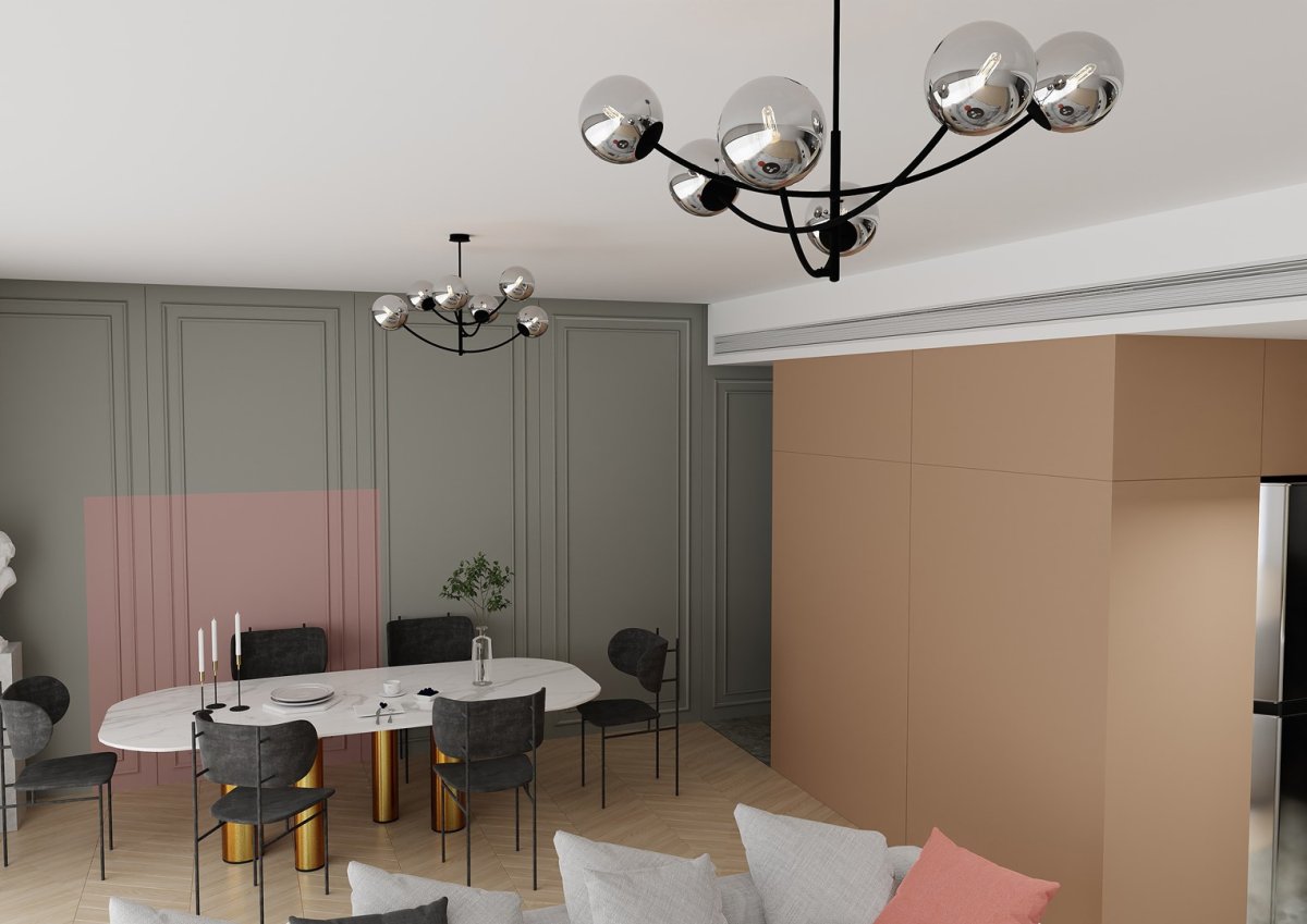 Hunter Ø90 Negro/Ahumado Lámpas de techo De Emibig Lighting - La l&aacute;mpara queda especialmente bien encima de una mesa o de una encimera de cocina, donde crea una atm&oacute;sfera &uacute;nica y acogedora.