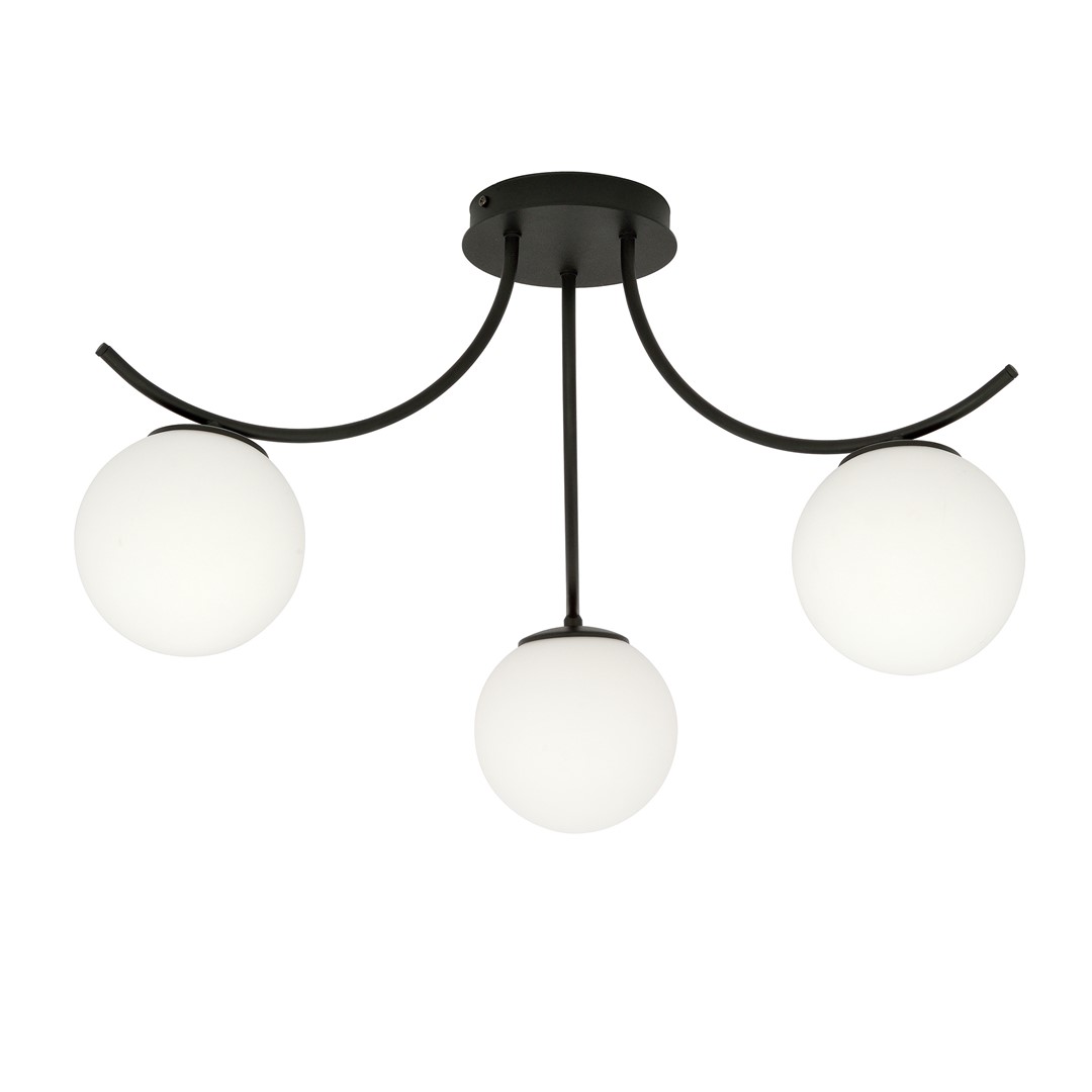 Boston Ø65 En blanco y negro plafón De Emibig Lighting - Boston es una serie de l&aacute;mparas de techo modernas muy vendidas que se adaptan perfectamente tanto a interiores modernos como a los m&aacute;s tradicionales.
