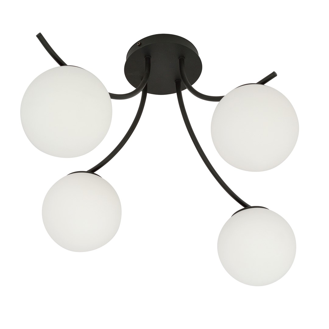 Boston 70cm En blanco y negro plafón De Emibig Lighting - Boston es una serie de l&aacute;mparas de techo modernas muy vendidas que se adaptan perfectamente tanto a interiores modernos como a los m&aacute;s tradicionales.