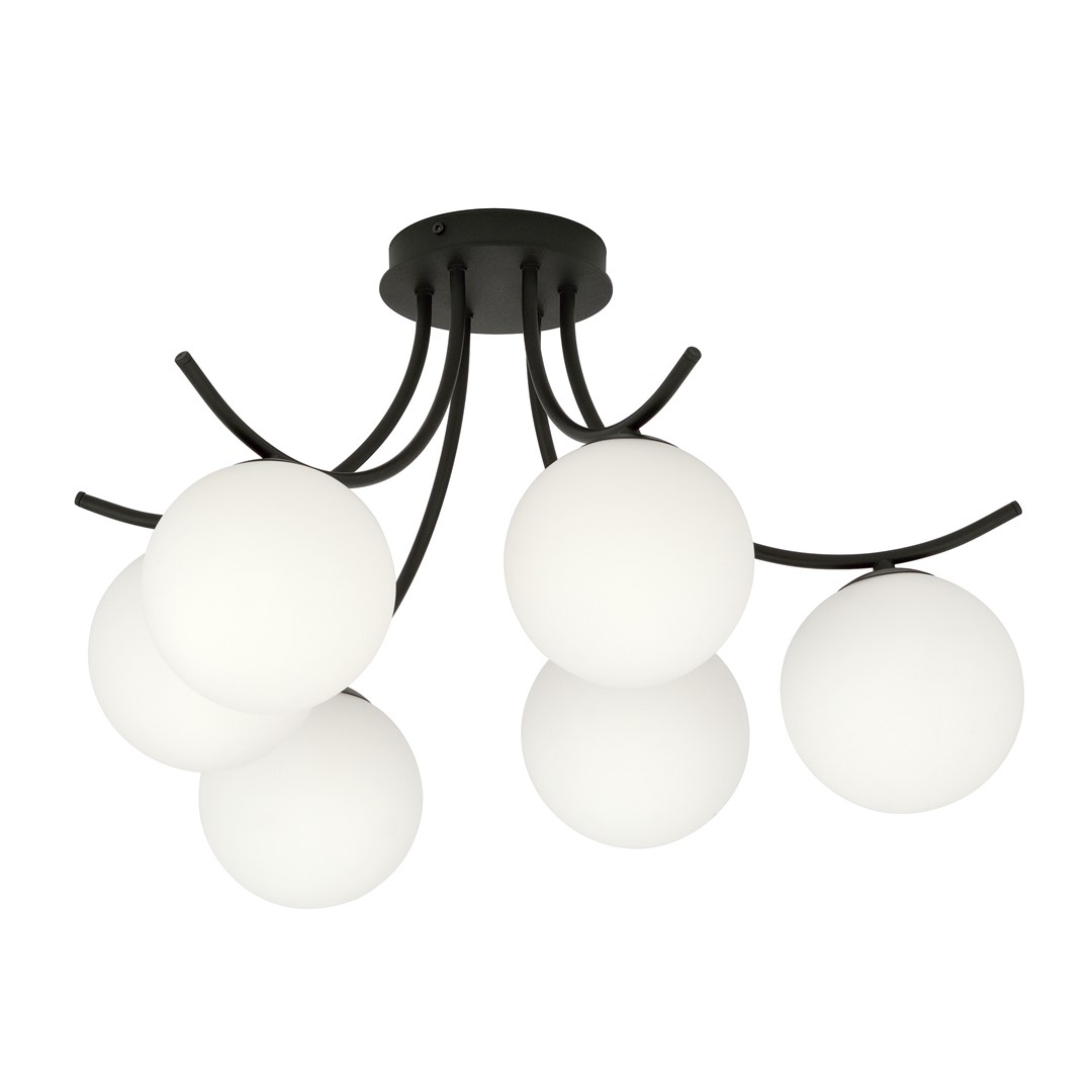 Boston Ø60 En blanco y negro plafón De Emibig Lighting - Boston es una serie de l&aacute;mparas de techo modernas muy vendidas que se adaptan perfectamente tanto a interiores modernos como a los m&aacute;s tradicionales.