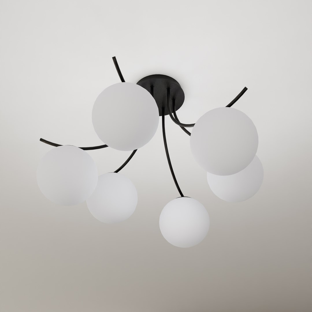 Boston Ø60 En blanco y negro plafón De Emibig Lighting - Boston es una serie de l&aacute;mparas de techo modernas muy vendidas que se adaptan perfectamente tanto a interiores modernos como a los m&aacute;s tradicionales.