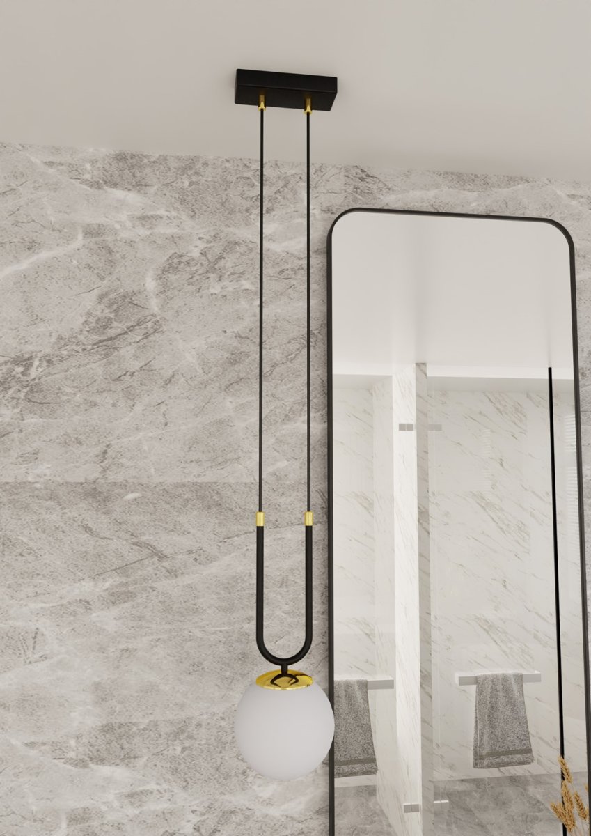 Glam Ø15 Negro Lámpas de techo De Emibig Lighting - Glam es una lámpara colgante moderna con el estilo glamour de moda.