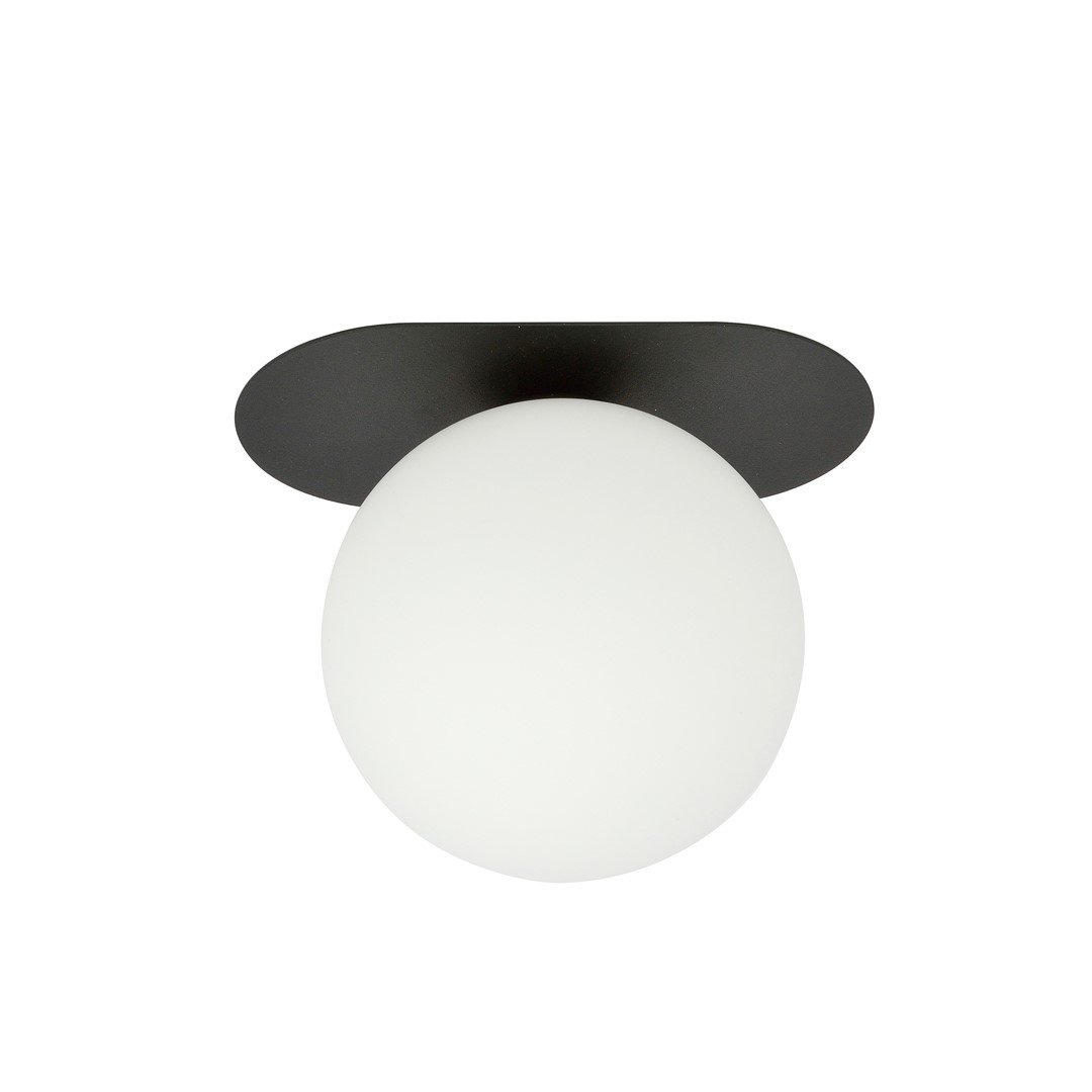 Plaza 20cm Negro plafón De Emibig Lighting - La elegante lámpara de techo Plaza impresiona por su diseño industrial y aporta un toque moderno a cualquier estancia.