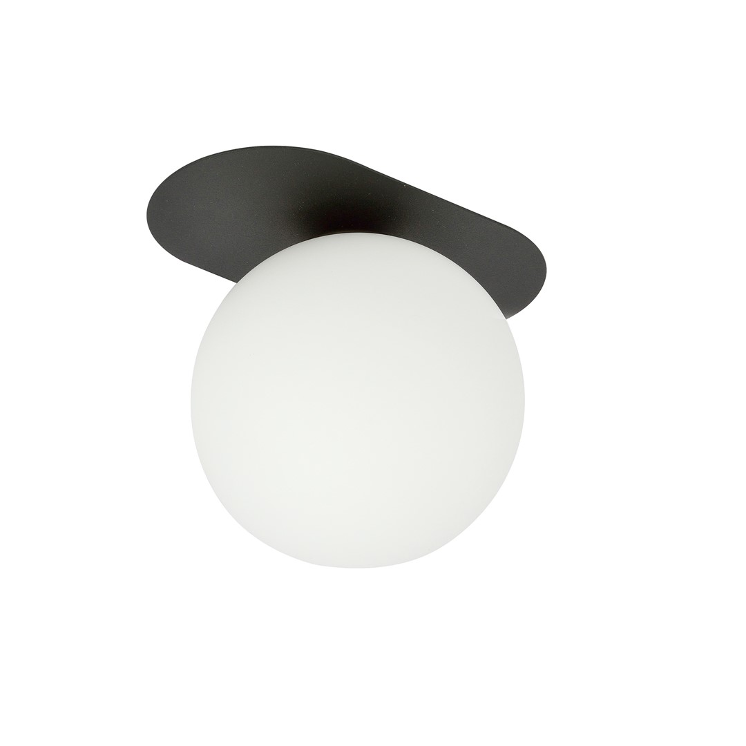 Plaza 20cm Negro plafón De Emibig Lighting - La elegante lámpara de techo Plaza impresiona por su diseño industrial y aporta un toque moderno a cualquier estancia.