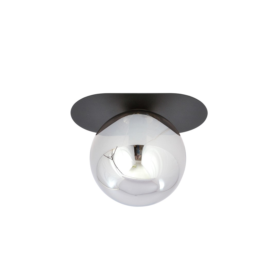 Plaza 20cm Negro plafón De Emibig Lighting - La elegante lámpara de techo Plaza destaca por su diseño industrial y sofisticado, aportando un toque moderno a cualquier estancia.