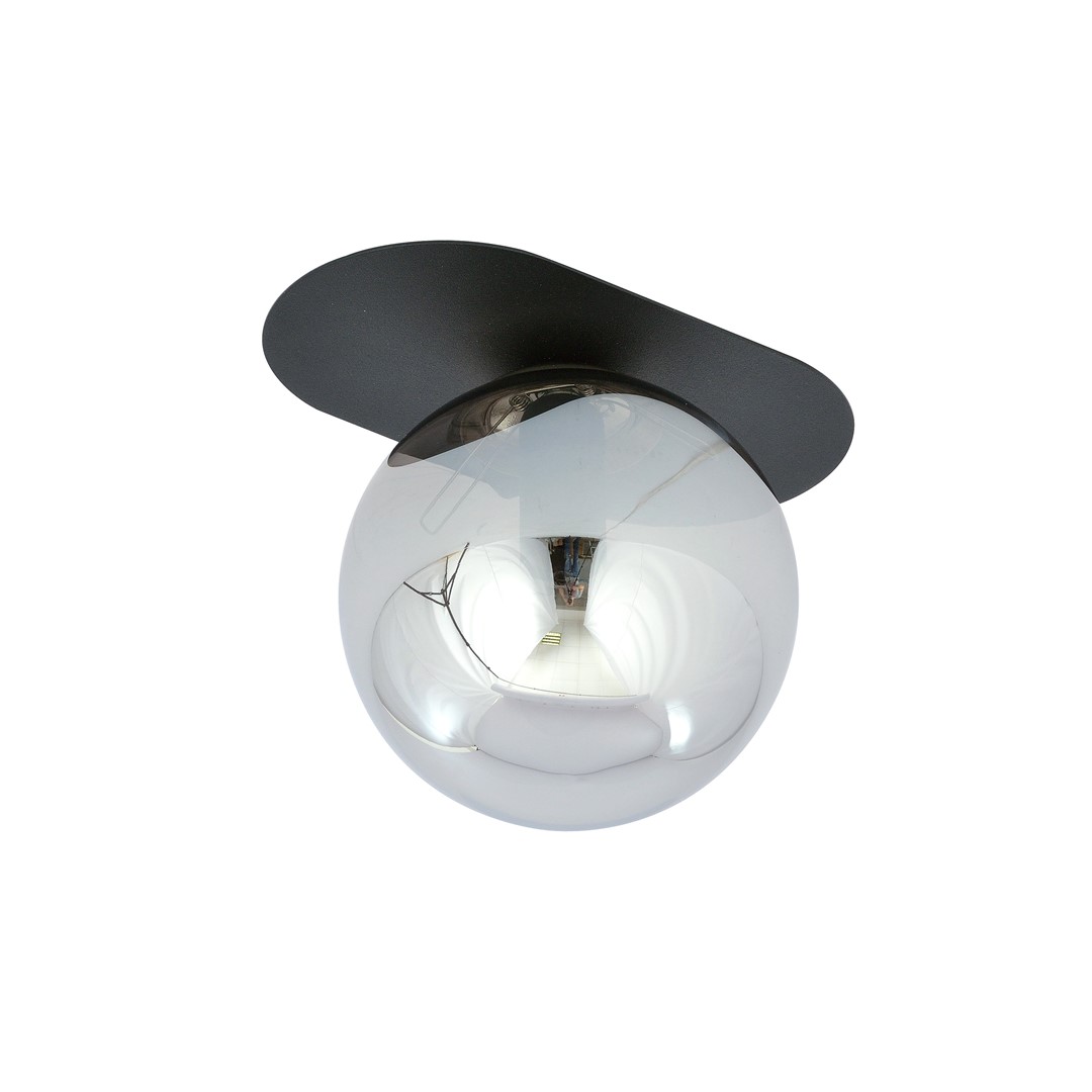 Plaza 20cm Negro plafón De Emibig Lighting - La elegante lámpara de techo Plaza destaca por su diseño industrial y sofisticado, aportando un toque moderno a cualquier estancia.