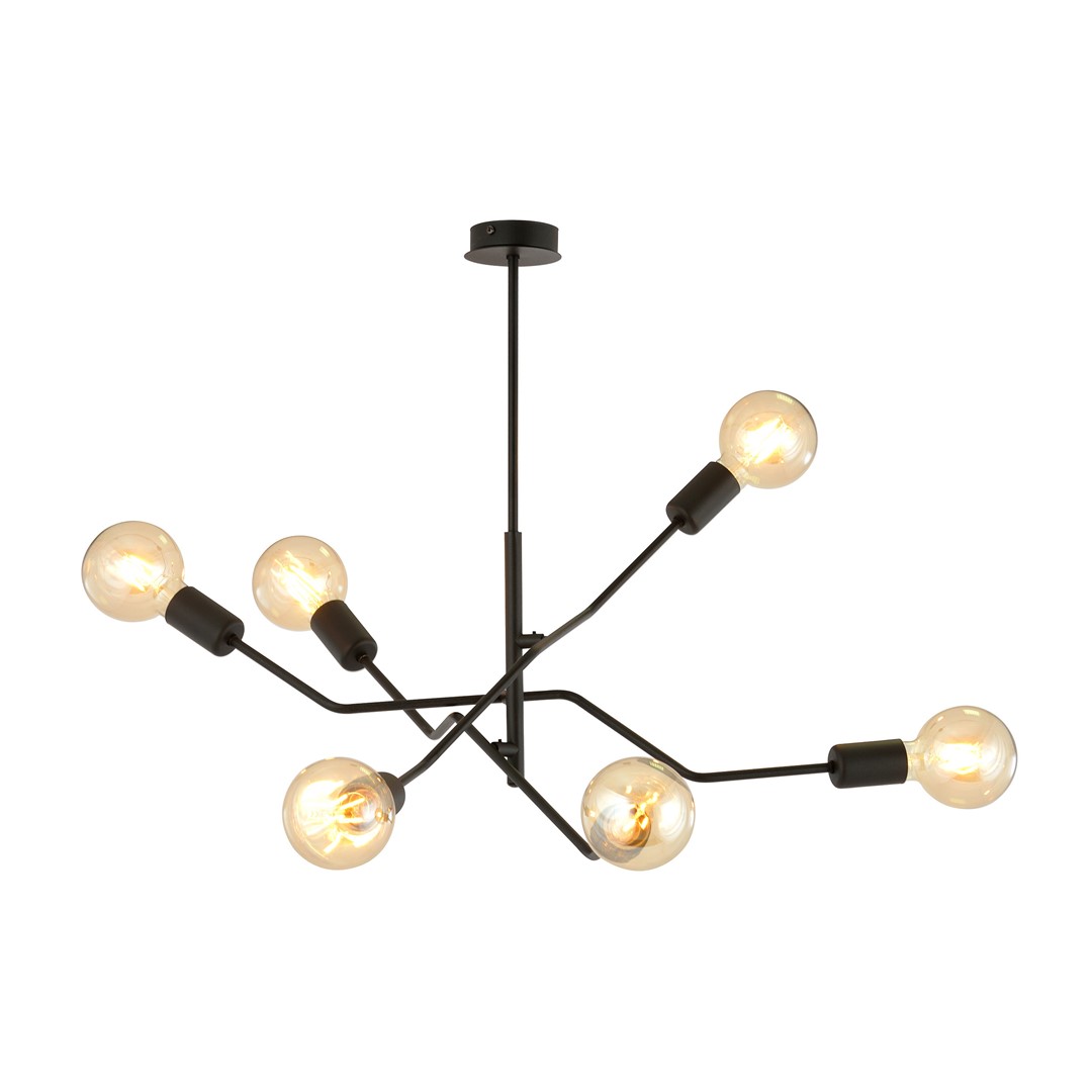 Frix Ø66 Negro Lámpas de techo De Emibig Lighting - El color negro, cl&aacute;sicamente elegante, ofrece muchas posibilidades de dise&ntilde;o de interiores y se combina a la perfecci&oacute;n con entornos modernos y tradicionales.