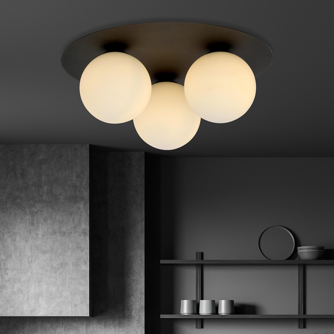 Solar Ø43 Negro plafón De Emibig Lighting - 