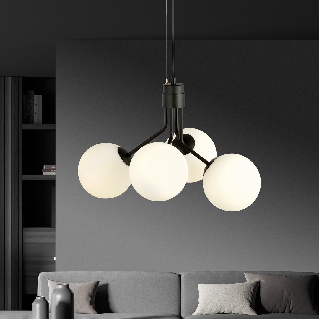 Nova Ø46 Blanco Lámpas de techo De Emibig Lighting - Nova se adapta f&aacute;cilmente a la mayor&iacute;a de estilos de interior y se convierte en un elemento elegante en su hogar.