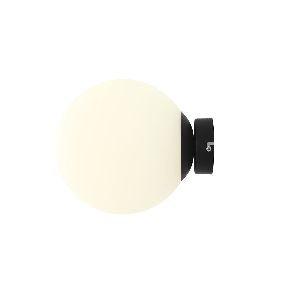 Ball Ø20 Negro lámpara de pared De Artera - Con su forma esférica simple y elegante, proporciona una luz suave y atmosférica que crea una atmósfera cálida y acogedora en cualquier habitación.