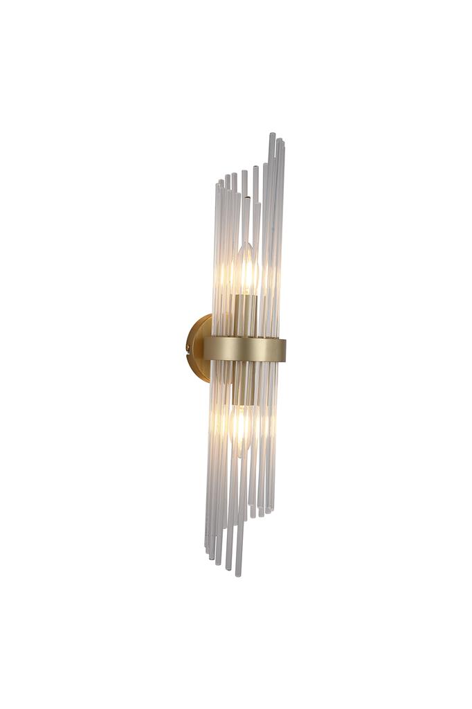 Lara 56cm Oro lámpara de pared De Searchlight - El aplique de pared Lara es un elemento de interior elegante y exclusivo que a&ntilde;ade un toque de lujo a su hogar.