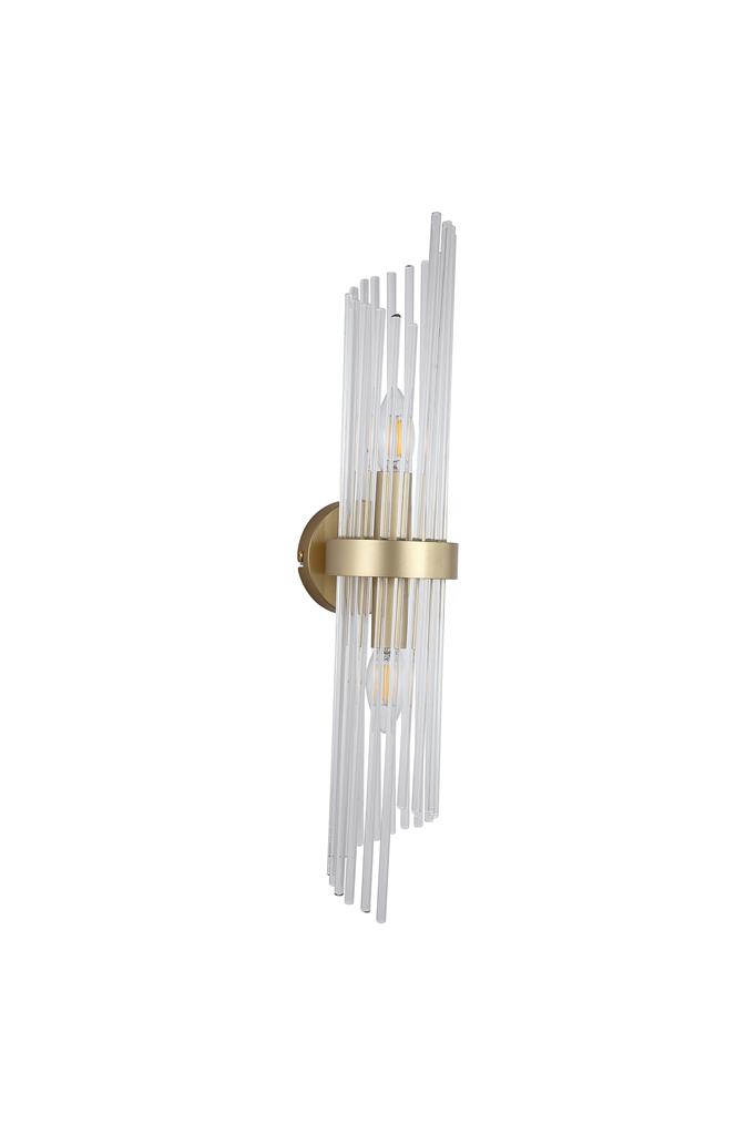 Lara 56cm Oro lámpara de pared De Searchlight - El aplique de pared Lara es un elemento de interior elegante y exclusivo que a&ntilde;ade un toque de lujo a su hogar.