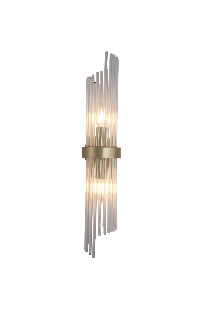 Lara 56cm Oro lámpara de pared De Searchlight - El aplique de pared Lara es un elemento de interior elegante y exclusivo que a&ntilde;ade un toque de lujo a su hogar.
