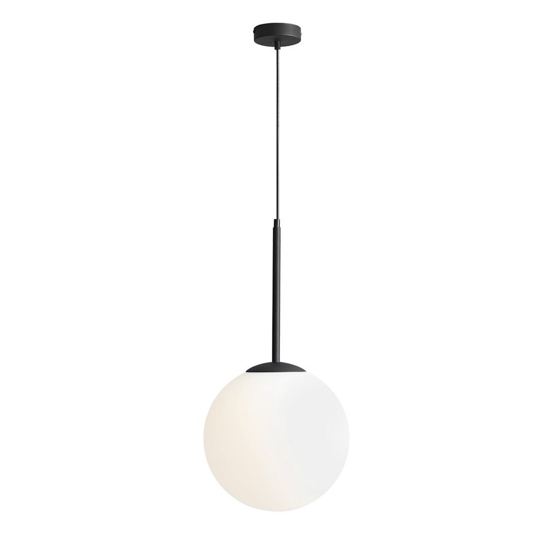Bosso Ø30 Negro Lámpas de techo De Artera - La lámpara emite una luz suave y agradable y por lo tanto es ideal para colocarla encima de la mesa del comedor, en el pasillo o en la sala de estar.