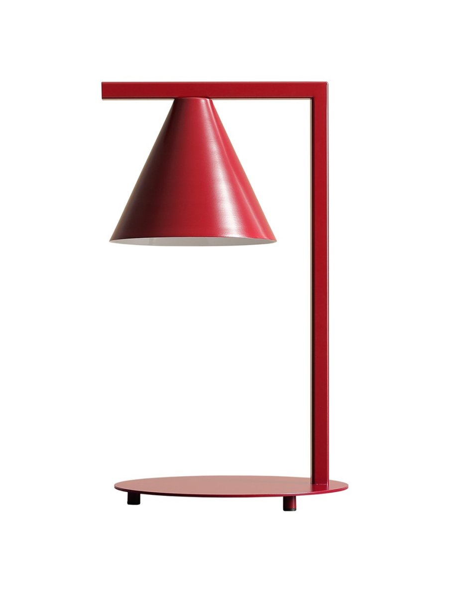 Form 40cm borgoña lámpara de mesa De Artera - Gracias a su diseño atemporal y su color sutil, la lámpara se integra a la perfección en varios estilos de interior, al tiempo que añade un toque sofisticado y moderno a la habitación.