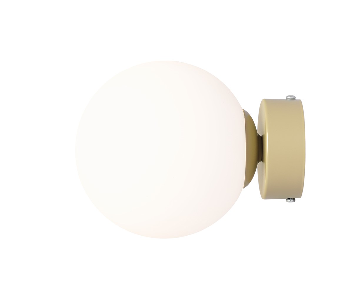 Ball Ø15 Beige lámpara de pared De Artera - Con su forma esférica simple y elegante, proporciona una luz suave y atmosférica que crea una atmósfera cálida y acogedora en cualquier habitación.