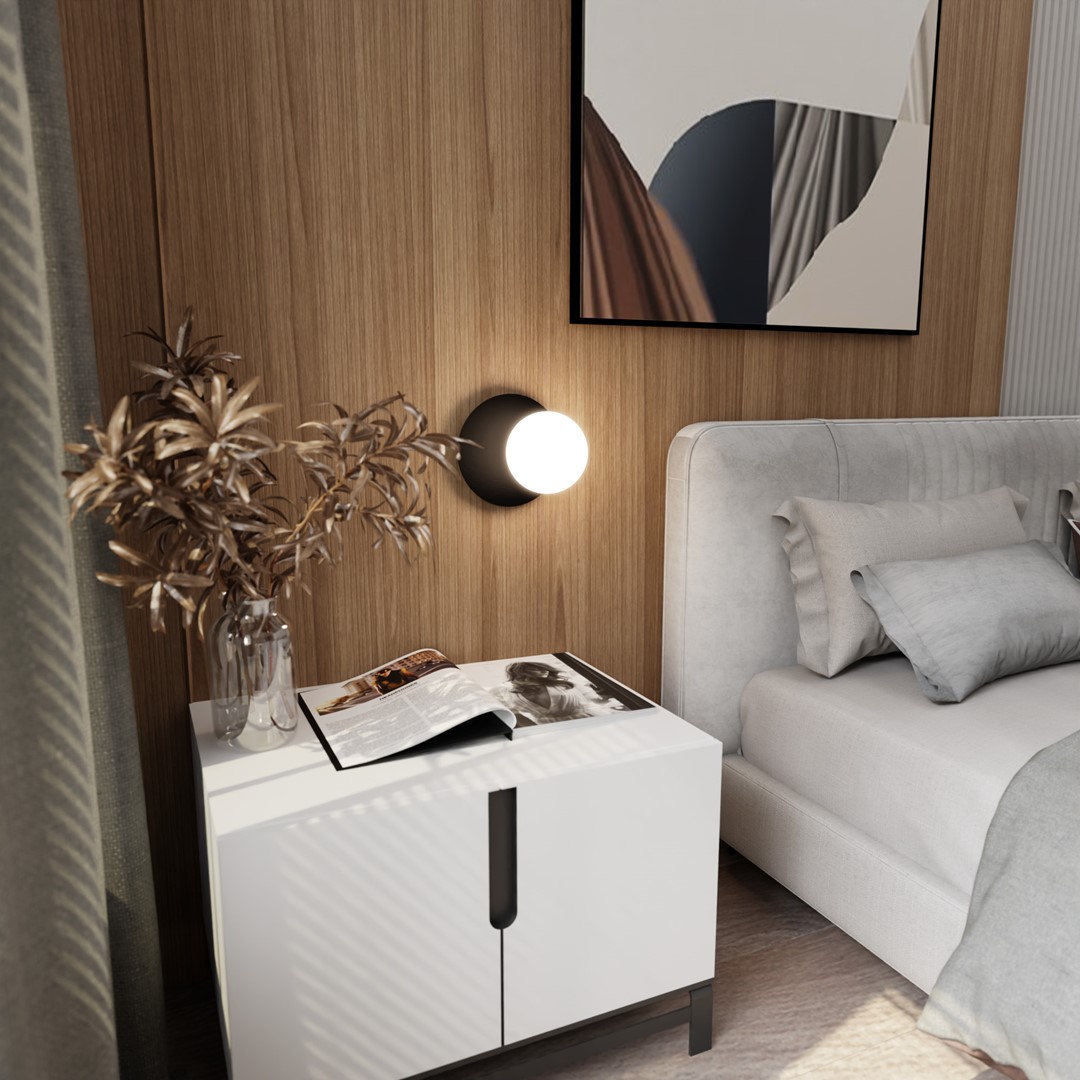 Oslo Ø20 Blanco lámpara de pared De Emibig Lighting - Su fuerza reside en su forma extremadamente duradera, su expresi&oacute;n met&aacute;lica fr&iacute;a, sus superficies lisas y una paleta de colores uniforme: una combinaci&oacute;n que atrae a quienes valoran el orden, la simplicidad y las formas armoniosas.