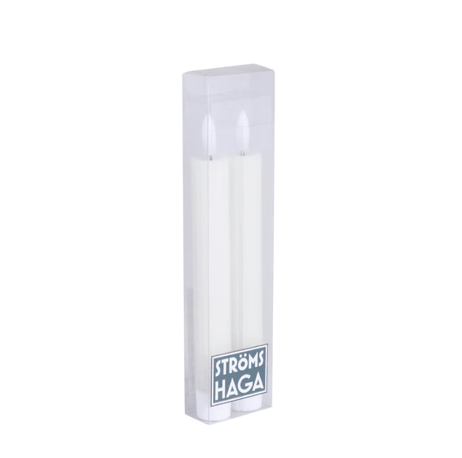 Vela Cónica Idun Pequeña Pack De 2 Blanco De Strömshaga - La l&aacute;mpara de ara&ntilde;a Idun en pack de 2 crea un ambiente c&aacute;lido y acogedor.