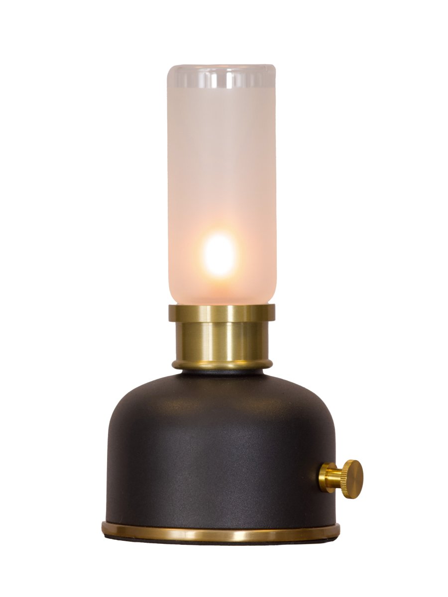 Frida 22cm Negro portátil De PR Home - Crea un ambiente c&aacute;lido y acogedor con una temperatura de color de aproximadamente 2000 Kelvin y un flujo luminoso de 20 a 40 l&uacute;menes, seg&uacute;n el nivel de atenuaci&oacute;n.