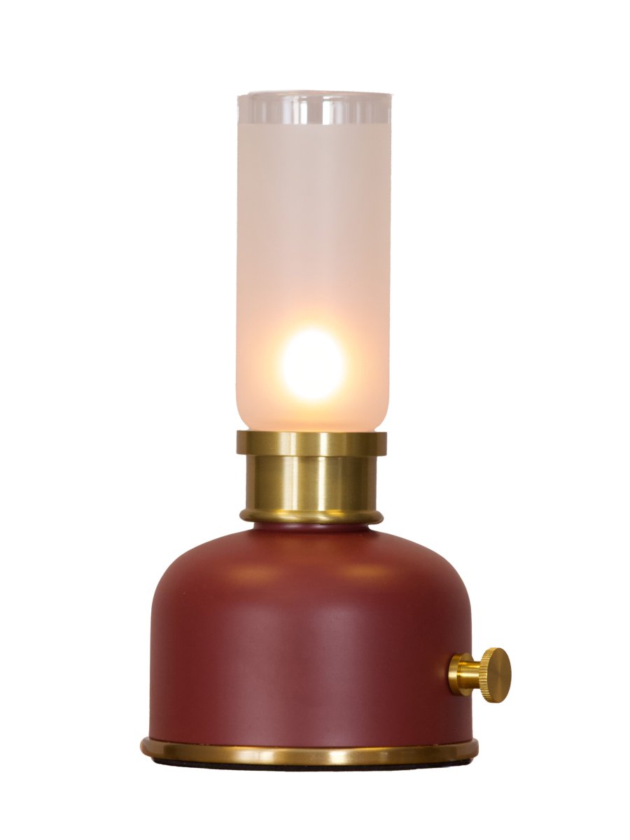 Frida 22cm Rojo oscuro portátil De PR Home - Crea un ambiente c&aacute;lido y acogedor con una temperatura de color de aproximadamente 2000 Kelvin y un flujo luminoso de 20 a 40 l&uacute;menes, seg&uacute;n el nivel de atenuaci&oacute;n.