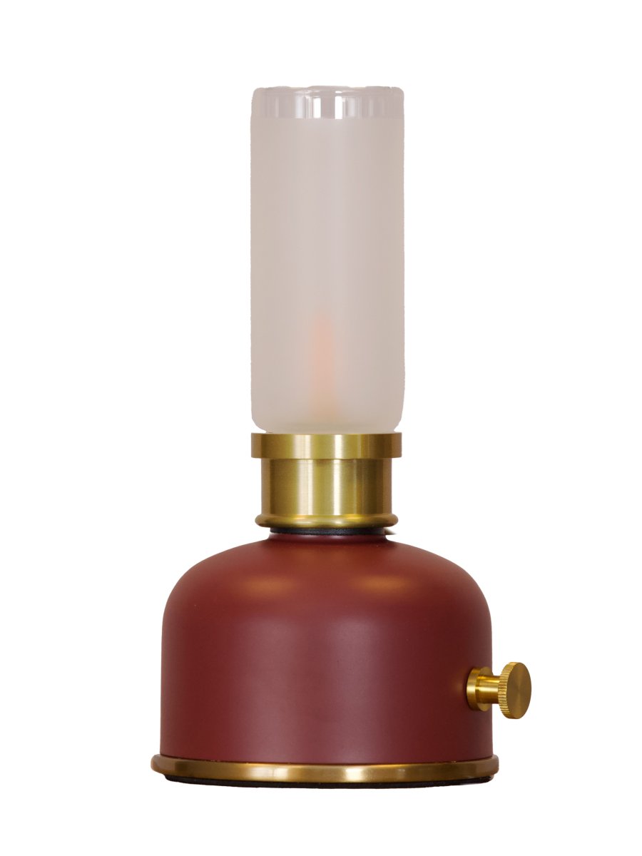 Frida 22cm Rojo oscuro portátil De PR Home - Crea un ambiente c&aacute;lido y acogedor con una temperatura de color de aproximadamente 2000 Kelvin y un flujo luminoso de 20 a 40 l&uacute;menes, seg&uacute;n el nivel de atenuaci&oacute;n.