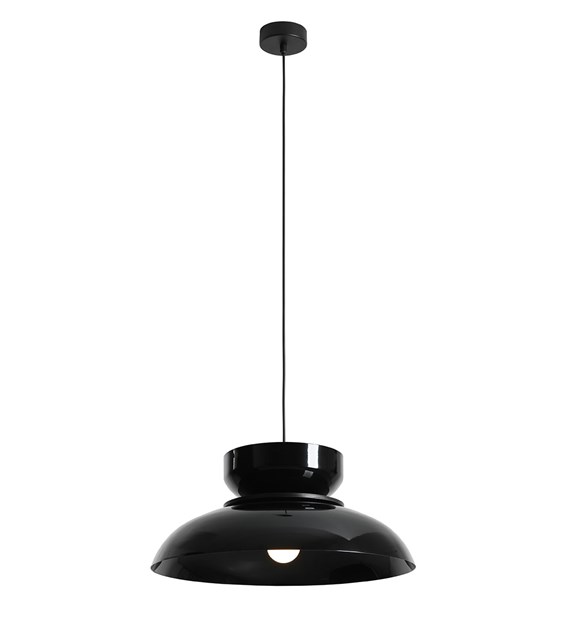 Aldo Ø47 Negro Lámpas de techo De Artera - Su pantalla negra crea un contraste moderno, convirtiéndola en un elegante punto de atracción.