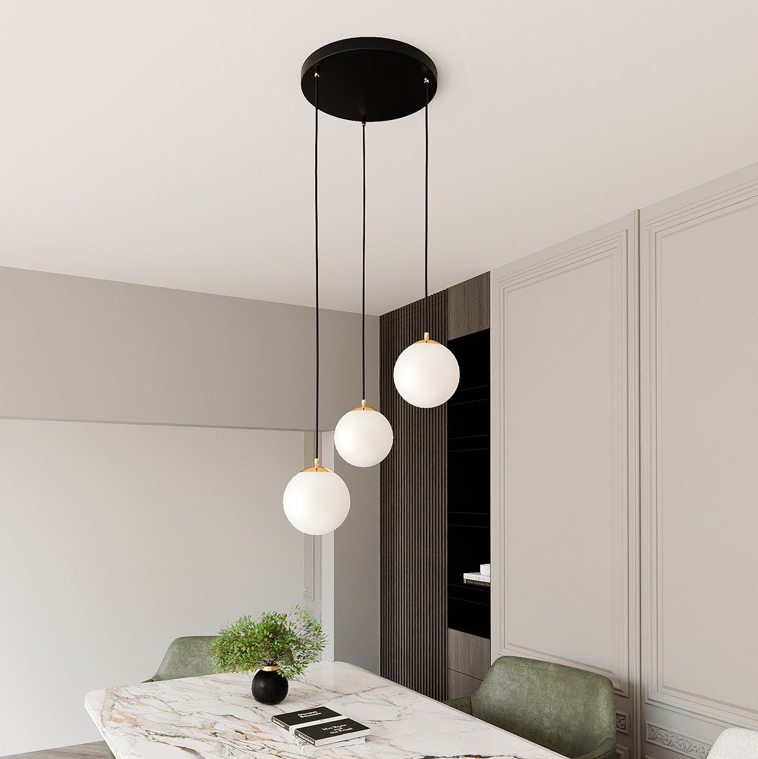 Royal Ø40 Negro Lámpas de techo De Emibig Lighting - Royal es una serie de l&aacute;mparas de techo minimalistas que encajan perfectamente en los hogares modernos.
