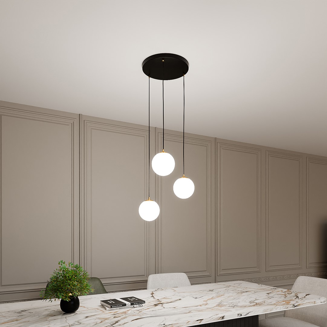 Royal Ø40 Negro Lámpas de techo De Emibig Lighting - Royal es una serie de l&aacute;mparas de techo minimalistas que encajan perfectamente en los hogares modernos.