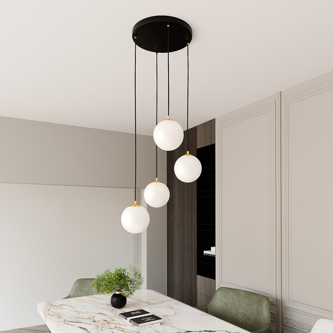 Royal Ø40 Negro Lámpas de techo De Emibig Lighting - Royal es una serie de lámparas de techo minimalistas que encajan perfectamente en los hogares modernos.