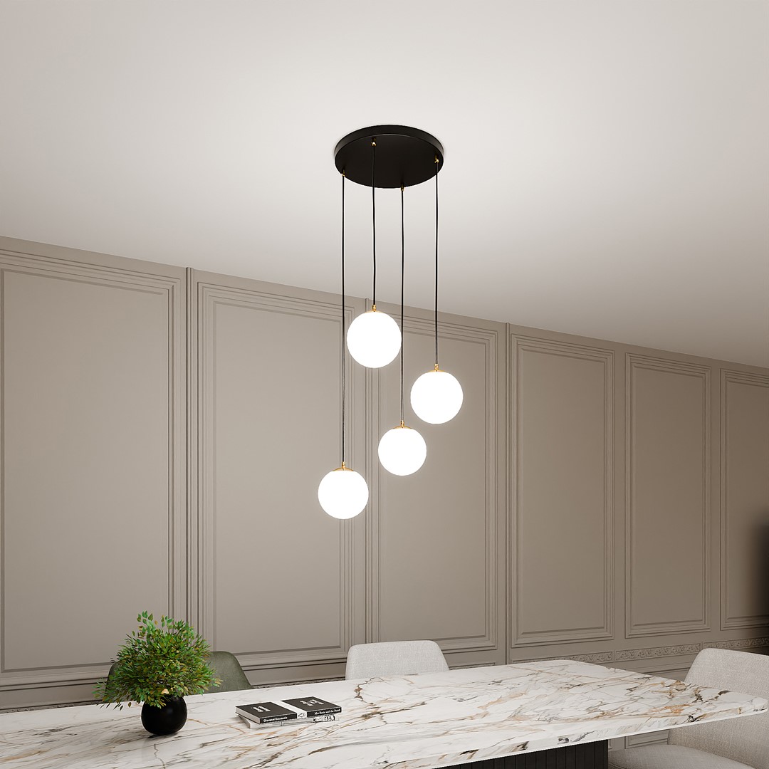 Royal Ø40 Negro Lámpas de techo De Emibig Lighting - Royal es una serie de lámparas de techo minimalistas que encajan perfectamente en los hogares modernos.