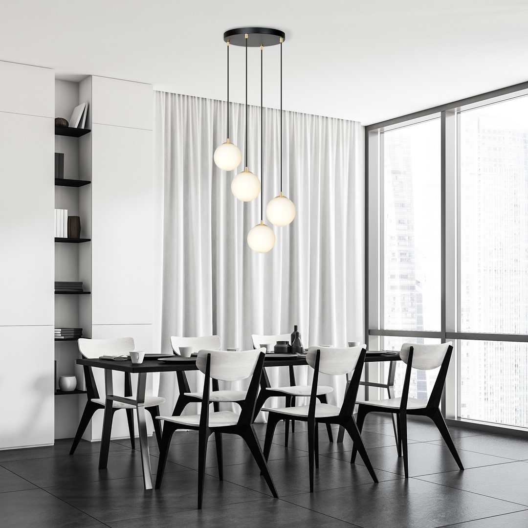 Royal Ø40 Negro Lámpas de techo De Emibig Lighting - Royal es una serie de lámparas de techo minimalistas que encajan perfectamente en los hogares modernos.