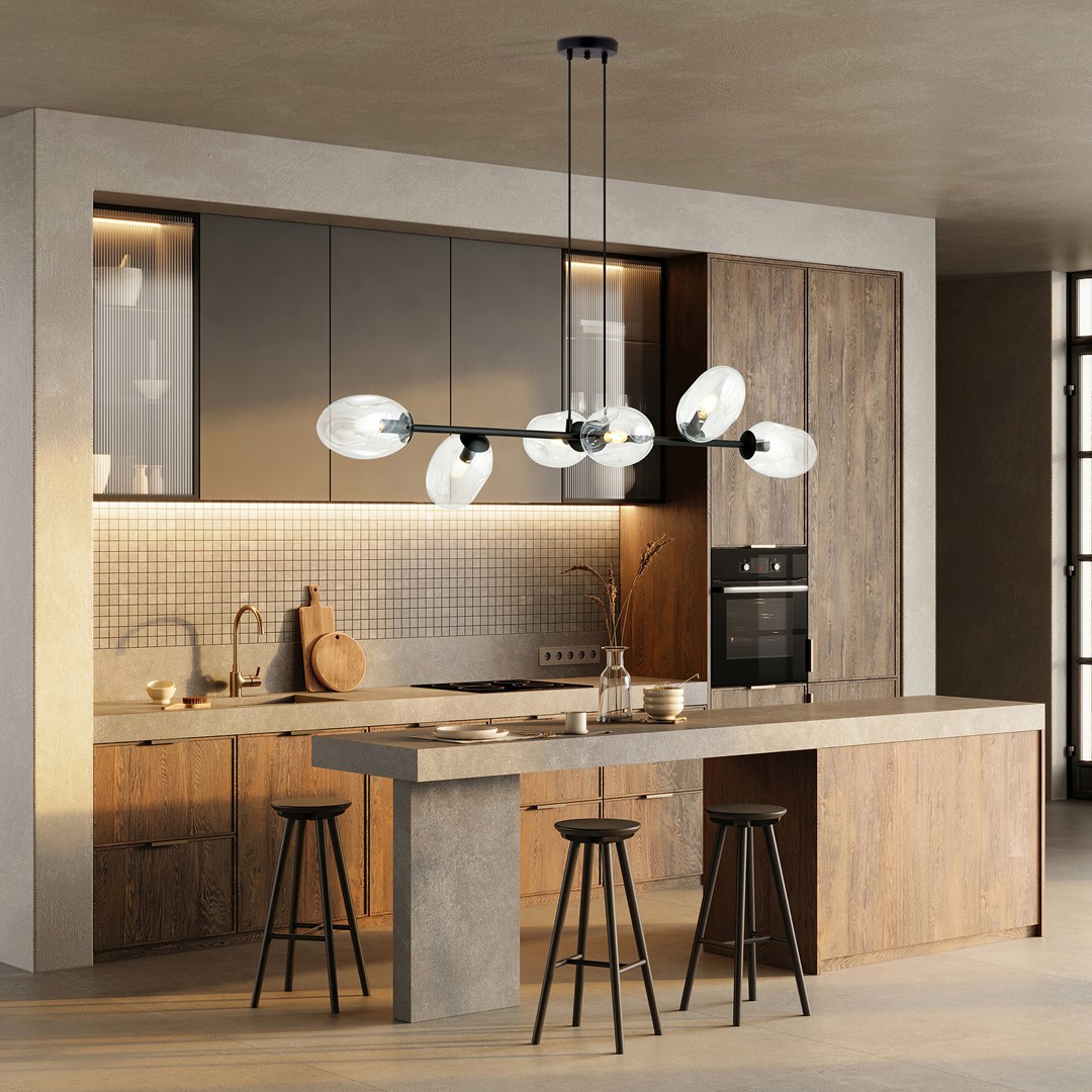 Pandora 120cm Transparente Lámpas de techo De Emibig Lighting - Pandora es una serie de l&aacute;mparas de techo que impresiona tanto por su apariencia como por su fabricaci&oacute;n de alta calidad.