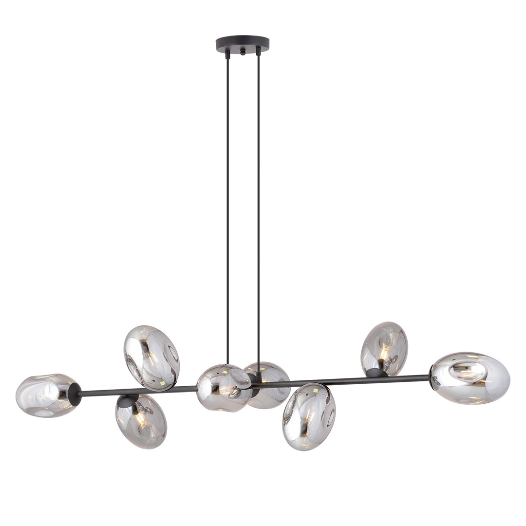 Pandora 140cm Color humo Lámpas de techo De Emibig Lighting - Pandora es una serie de l&aacute;mparas de techo que impresiona tanto por su apariencia como por su fabricaci&oacute;n de alta calidad.